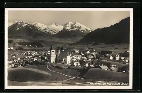 AK Kitzbühel, Ortsansicht von der Südseite