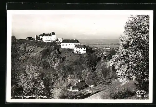AK Leibnitz, Schloss Seggau mit Ortsblick
