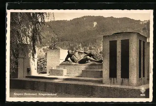 AK Bregenz /Bodensee, Das Kriegerdenkmal