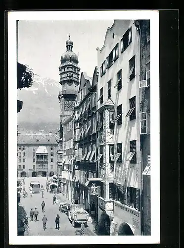 AK Innsbruck, Gasthof zum Weissen Kreuz, Herzog-Friedrich-Strasse 31, Bes. Johann Ortner
