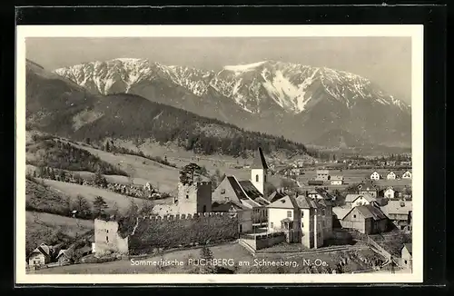 AK Puchberg am Schneeberg, Teilansicht mit Kirche