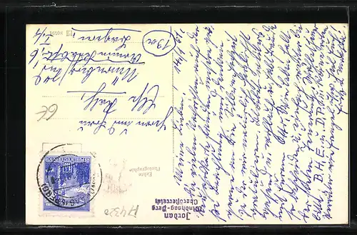 AK Windhaag bei Perg, Ortspartie mit Kirche