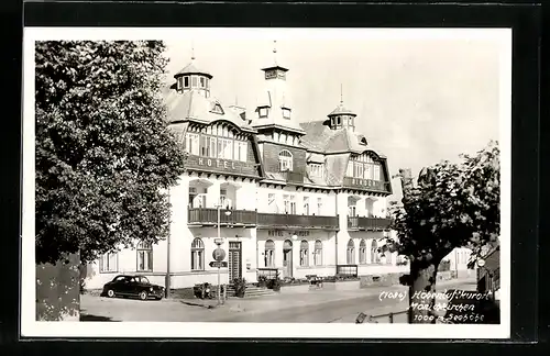 AK Mönichkirchen, Ansicht vom Hotel Binder