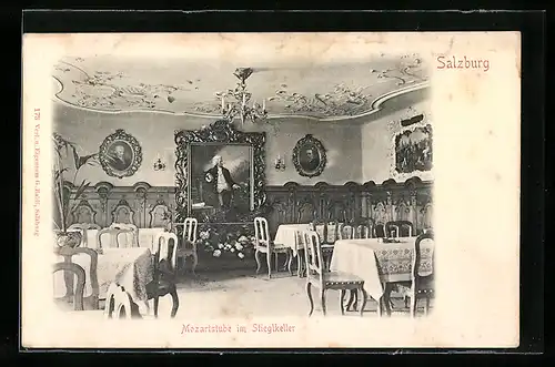 AK Salzburg, Mozartstube im Stieglkeller