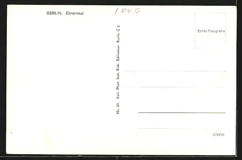 AK Berlin, Innenansicht vom Ehrenmal