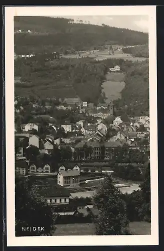 AK Nejdek, Panoramablick auf den Ort