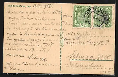 AK Teplitz-Schönau, Kaiserin-Elisabeth-Bad