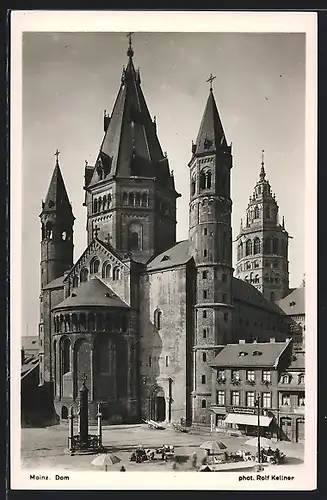 AK Mainz, Dom, Blick vom Liebfrauenplatz