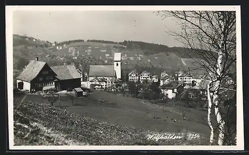 AK Wolfhalden, Gesamtansicht mit Kirche und Umgebung