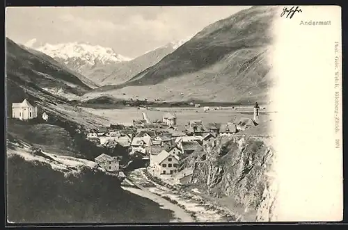 AK Andermatt, Gesamtansicht von oben