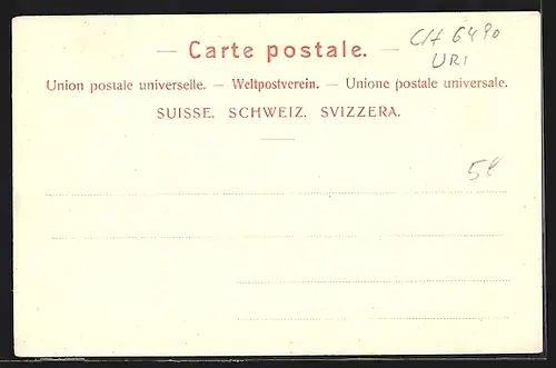 AK Andermatt, Gesamtansicht von oben