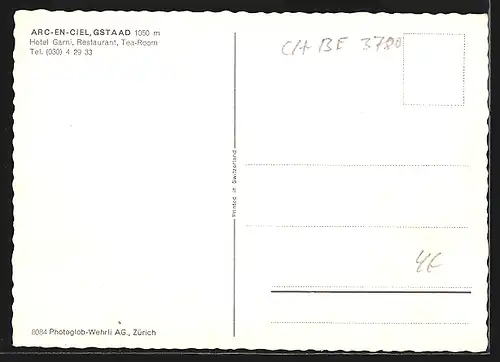 AK Gstaad, Hotel Garni und Restaurant Arc-en-Ciel