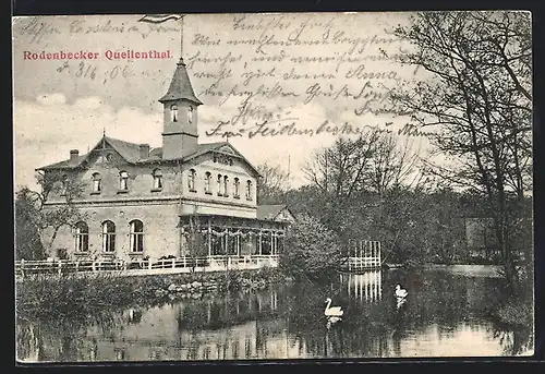 AK Hamburg-Bergstedt, Gasthaus Rodenbecker Quellenthal