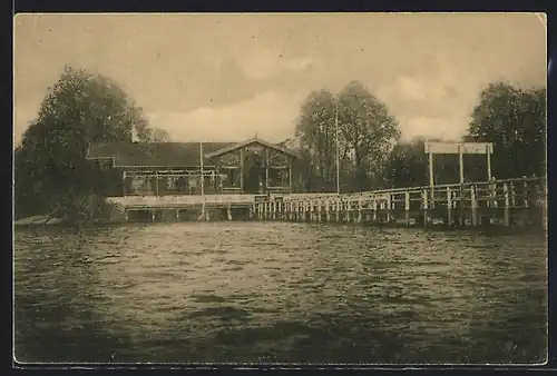 AK Sielbeck / Eutin, Restaurant Uklei-Fährhaus an der Sielbecker Schifflsandungsbrücke