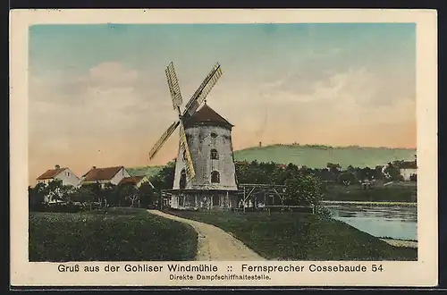 AK Gohlis, Weg zur Gohliser Windmühle