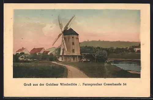 AK Gohlis, Weg zur Gohliser Windmühle