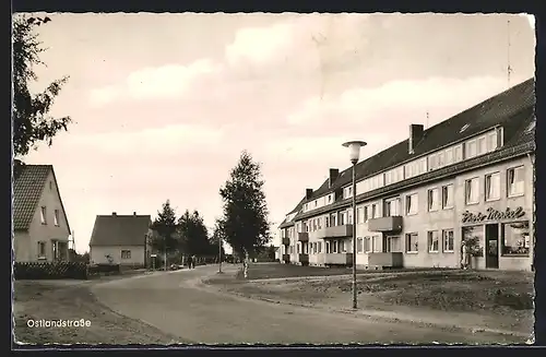 AK Schwanewede Bez. Bremen, Partie auf der Ostlandstrasse