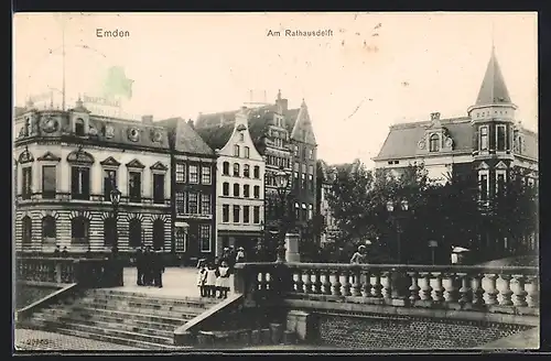 AK Emden, Partie am Rathausdelft