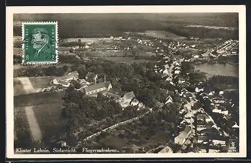 AK Lehnin, Südansicht des Klosters, Fliegeraufnahme