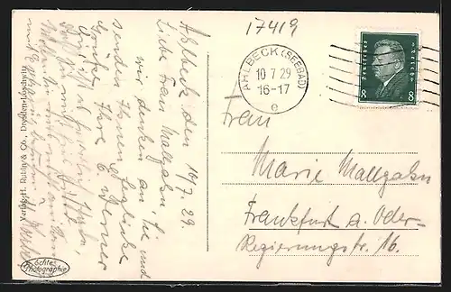 AK Ahlbeck /Ostsee, Auf der Seebrücke