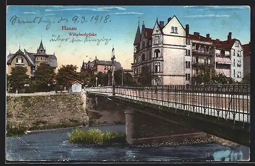 AK Hanau, Ortspartie an der Wilhelmsbrücke