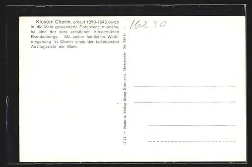 AK Chorin, Kloster Chorin