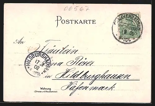 Lithographie Kyffhäuser, Kaiser Wilhelm-Denkmal, Barbarossa