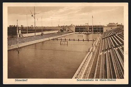 AK Düsseldorf, Schwimmbahn im Rhein-Stadion