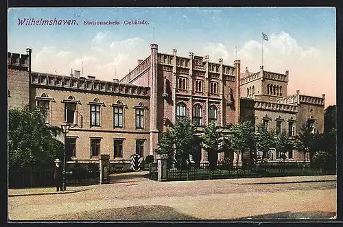 AK Wilhelmshaven, Blick auf Stationschefs-Gebäude