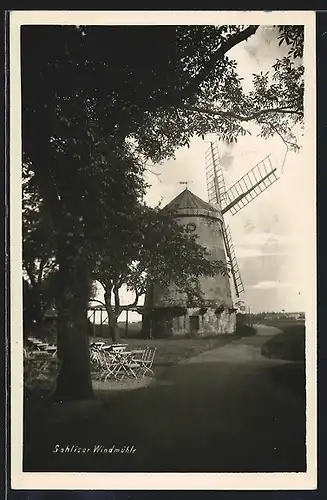 AK Gohlis, Blick zur Windmühle