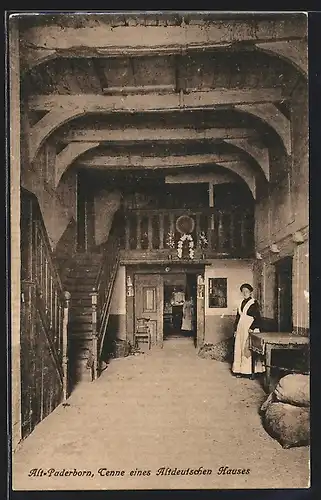 AK Paderborn, Tenne eines Altdeutschen Hauses
