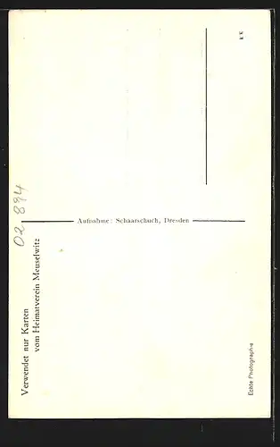 AK Meuselwitz, Kirche vom Rathausturm aus