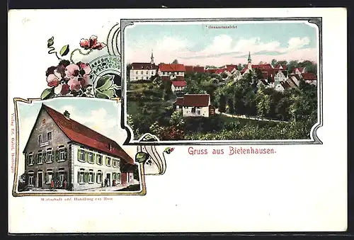 AK Bietenhausen, Wirtschaft & Handlung zur Rose, Gesamtansicht
