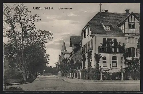 AK Riedlingen / Württ., Blick in Grabenstrasse
