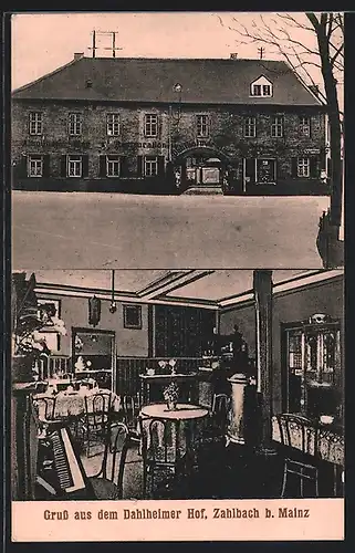 AK Zahlbach b. Mainz, Restaurant Dahlheimer Hof