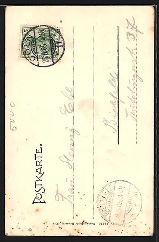 AK Cöln, Ansicht vom Englischen Hof