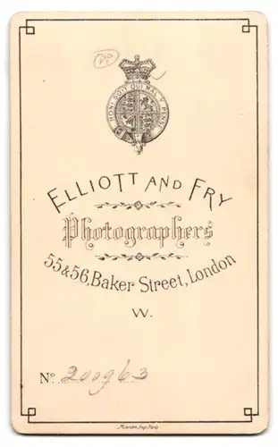 Fotografie Elliott & Fry, London, 55 Baker Street, Adretter junger Mann im Anzug mit Fliege und sanftem Blick