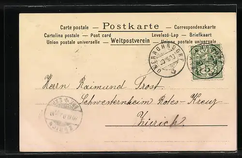 AK Engel fährt Fahrrad mit Blumenrädern