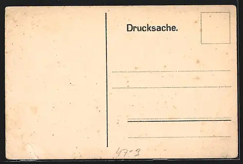 Künstler-AK Absolvia 1922, Wappen, Student mit Bier