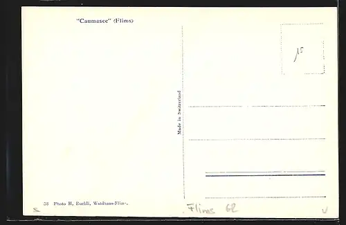 AK Flims, Blick auf den Caumasee