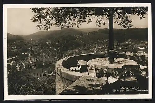 AK Baden, Blick vom Schloss Schartenfels
