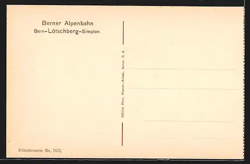 AK Frutigen, Am grossen Viadukt, Lötschbergbahn