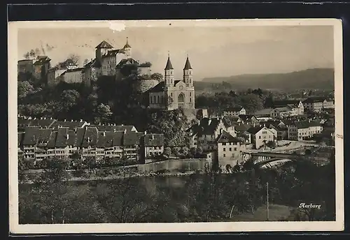 AK Aarburg, Ortsansicht mit Kirche