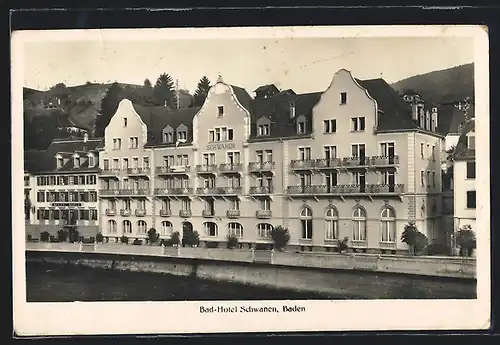 AK Baden, Am Bad-Hotel Schwanen