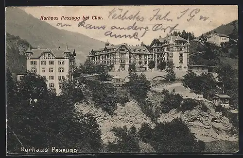 AK Passugg bei Chur, Kurhaus auf dem Berg
