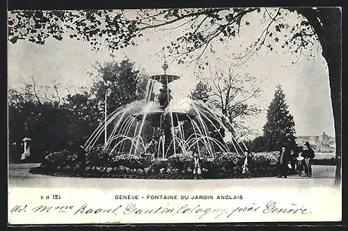 AK Geneve, Fontaine du Jardin Anglais