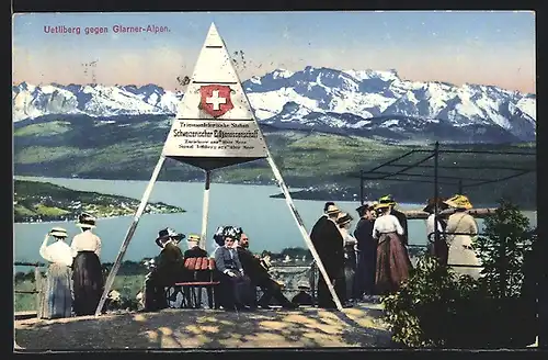 AK Zürich, Uetliberg gegen Glarner-Alpen