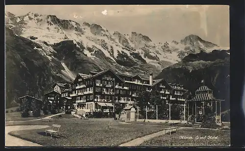 AK Mürren, Grand Hotel mit Bergpanorama