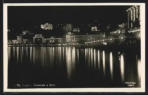 AK Lugano, Lugano illuminata a festa