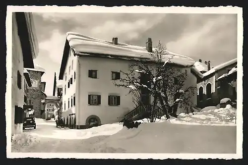AK Zuoz, Ortspartie im Schnee